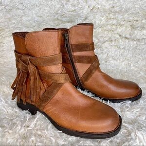 Born Brown Leather Ankle Boots